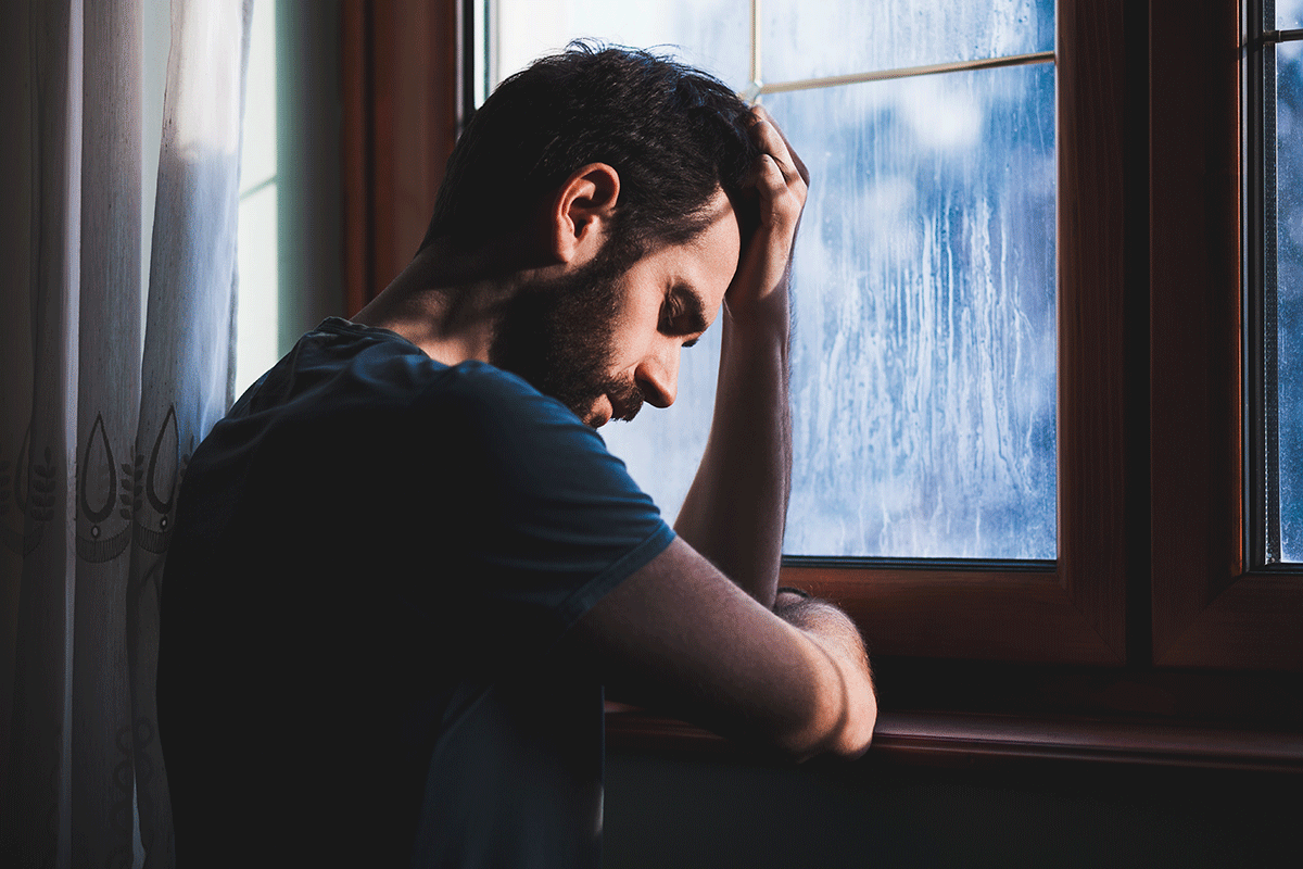 a person looks dramatically out of a window after learning the dangers of heroin and fentanyl