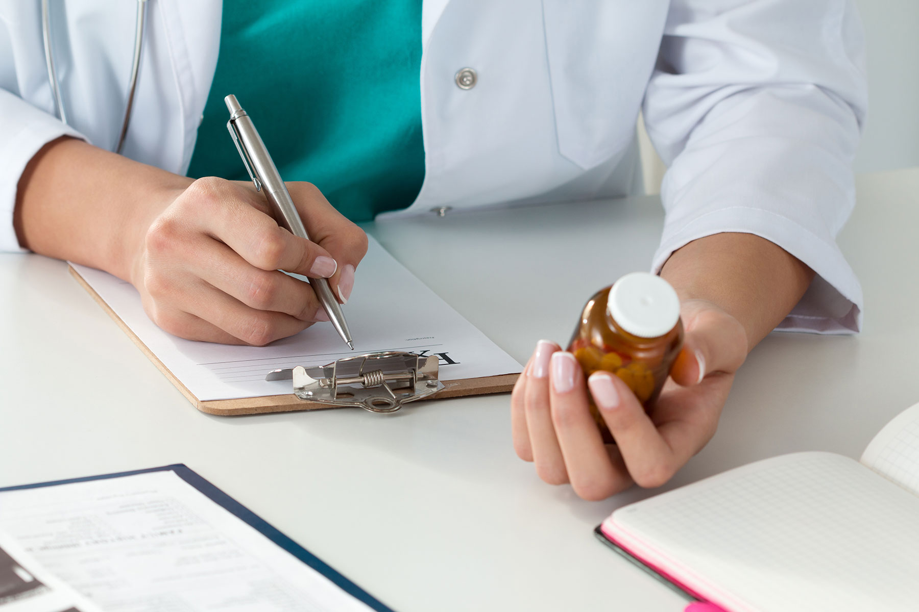 a doctor prescribes medication to show valium abuse